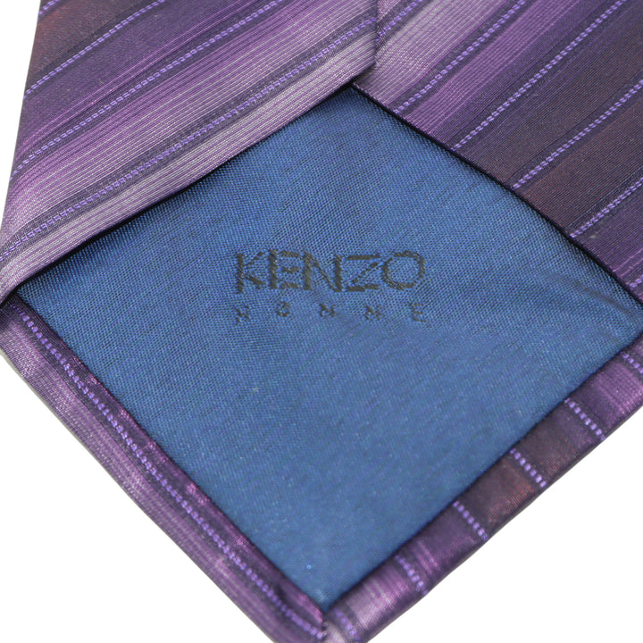 Kenzo Home Cravatta Viola in Seta Uomo