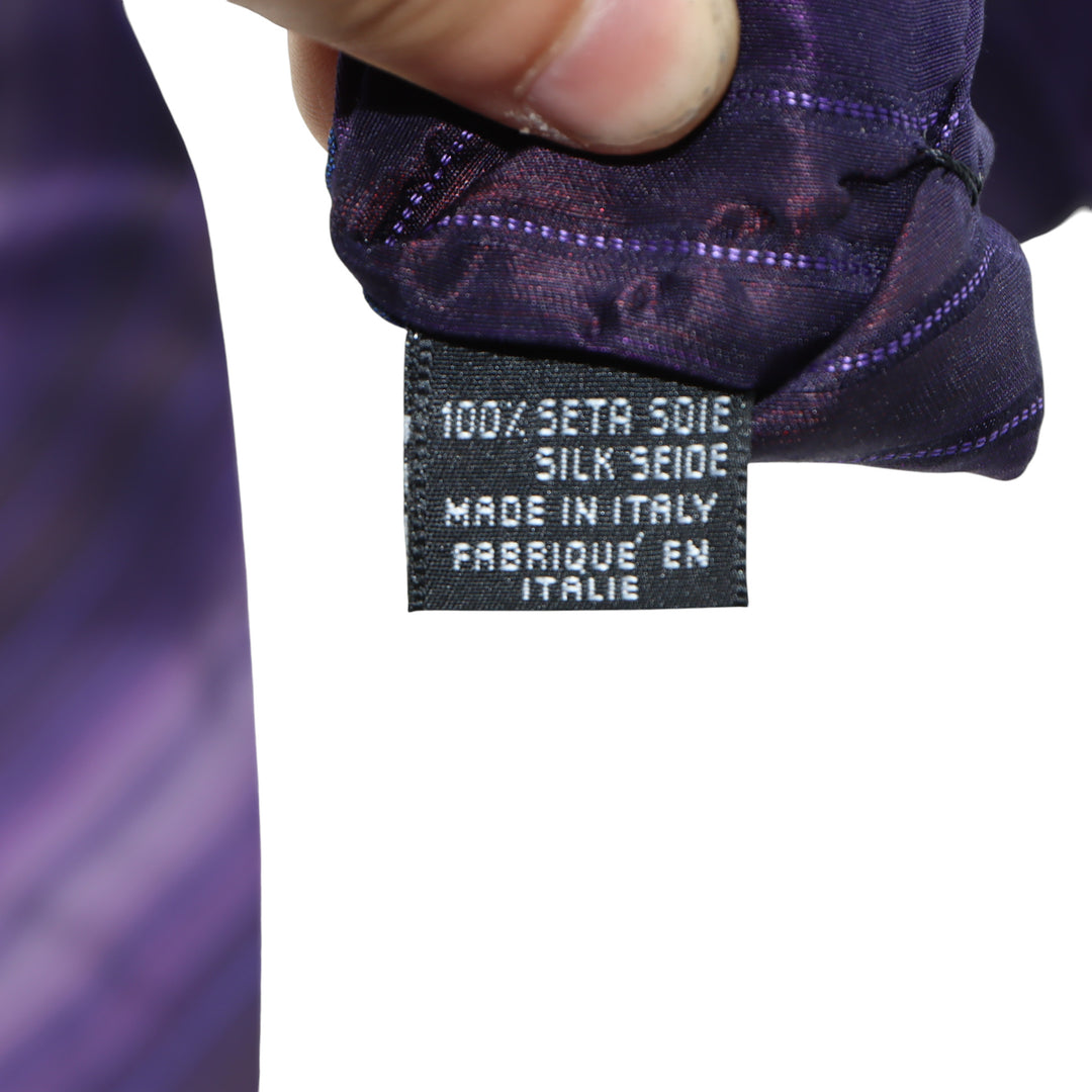 Kenzo Home Cravatta Viola in Seta Uomo
