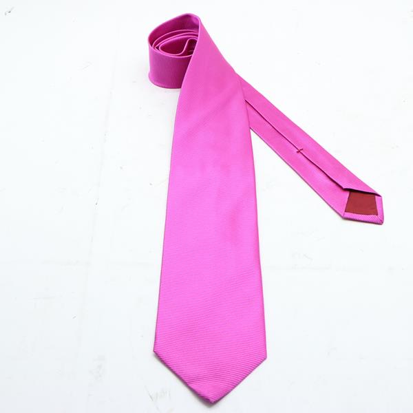 Kiton cravatta fucsia in seta uomo deadstock