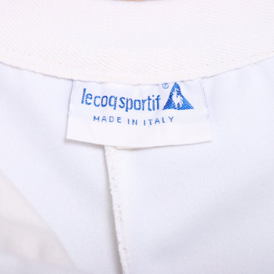 Le Coq Sportif Pantaloncino da Tennis Vintage Yannik Noah Bianco Taglia 52 Unisex