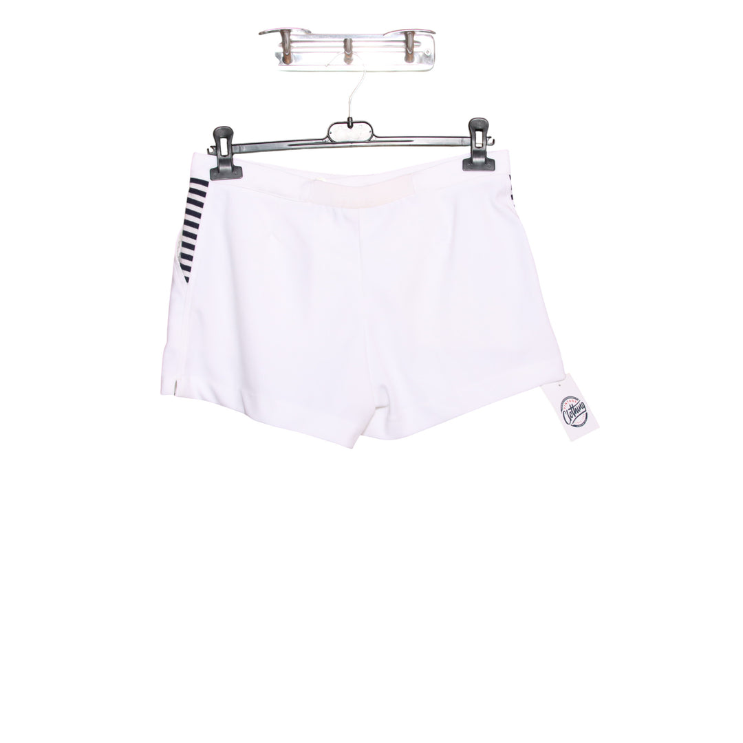 Le Coq Sportif Pantaloncino da Tennis Vintage Yannik Noah Bianco Taglia 52 Unisex
