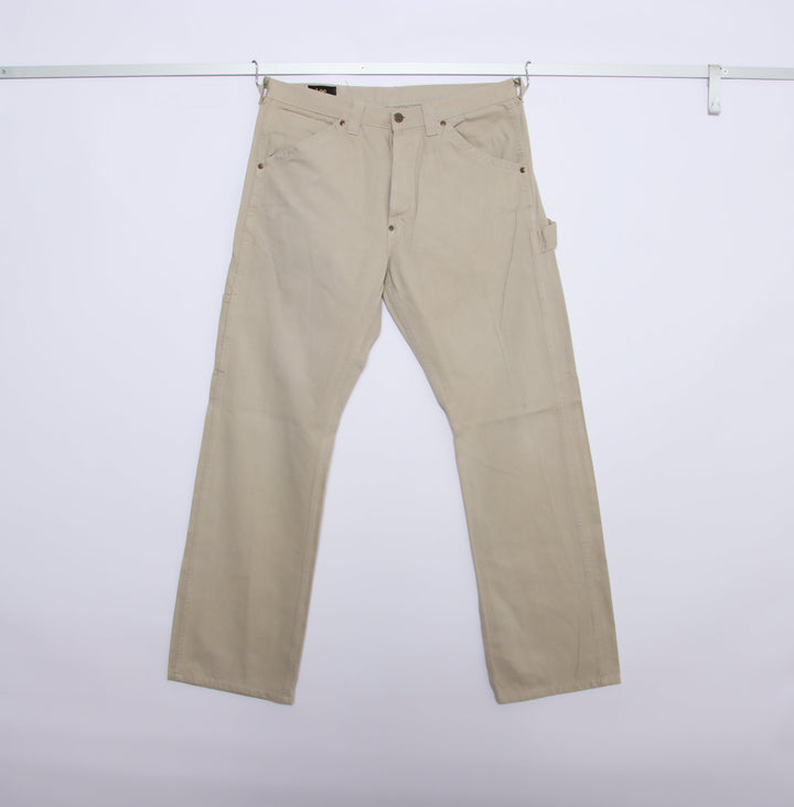 Lee Carpenter Jeans Beige W33 L34 Uomo