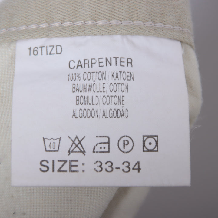 Lee Carpenter Jeans Beige W33 L34 Uomo