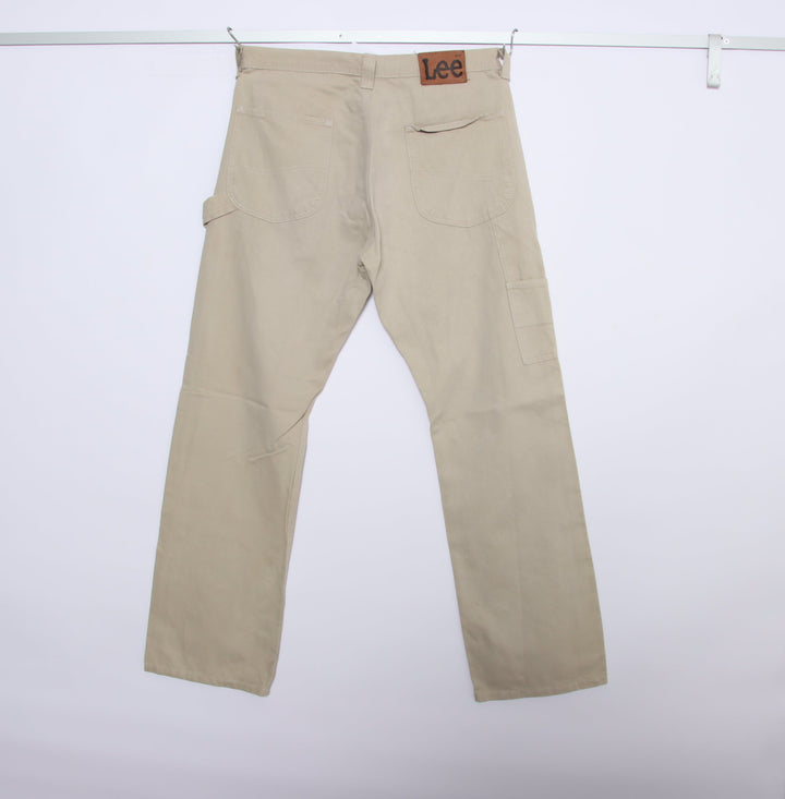 Lee Carpenter Jeans Beige W33 L34 Uomo