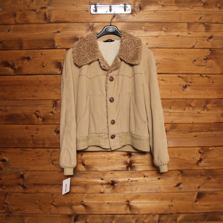 Lee Giubbotto Vintage Beige Taglia M Unisex Made in USA