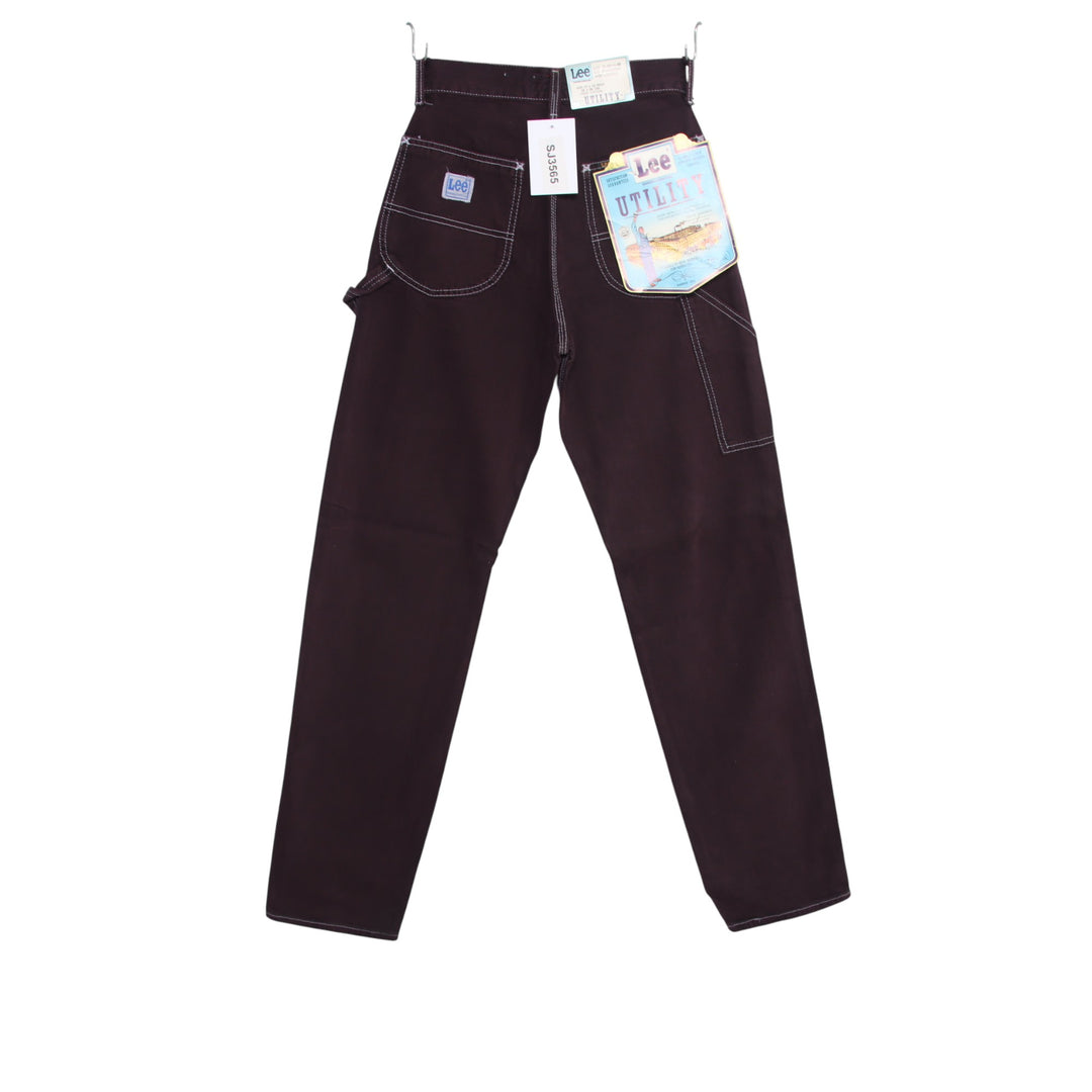 Lee Work Dungaree jeans viola W27 L34 donna made in USA deadstock w/tags