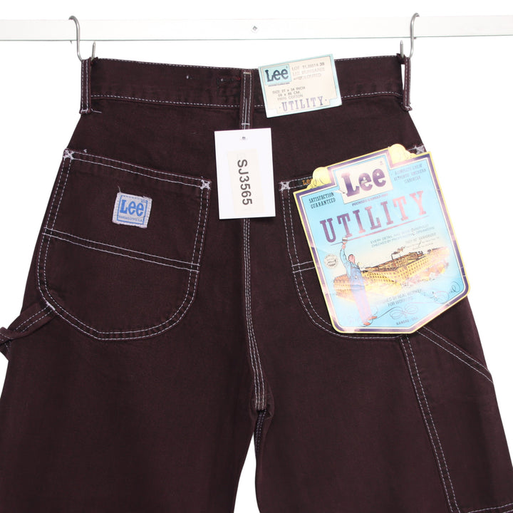 Lee Work Dungaree jeans viola W27 L34 donna made in USA deadstock w/tags