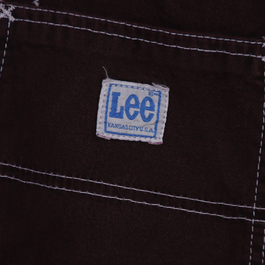 Lee Work Dungaree jeans viola W27 L34 donna made in USA deadstock w/tags