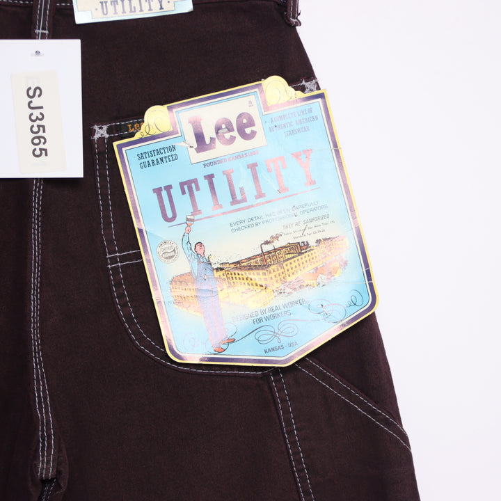 Lee Work Dungaree jeans viola W27 L34 donna made in USA deadstock w/tags