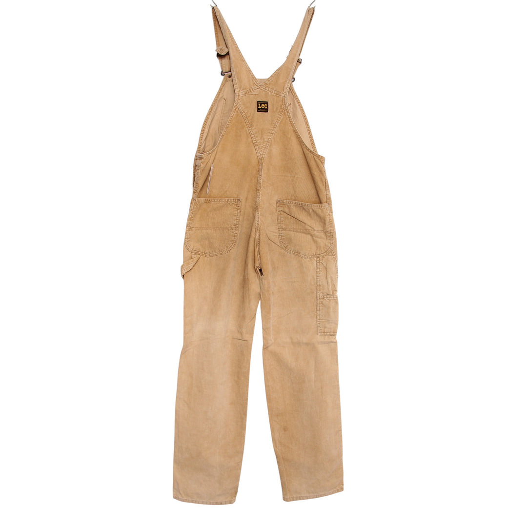 Lee Bib Salopette Overall di Jeans Beige Taglia M Unisex