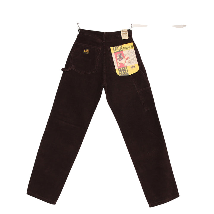 Lee Carpenter Jeans in Velluto Marrone W29 L34 Unisex Deadstock w/Tags