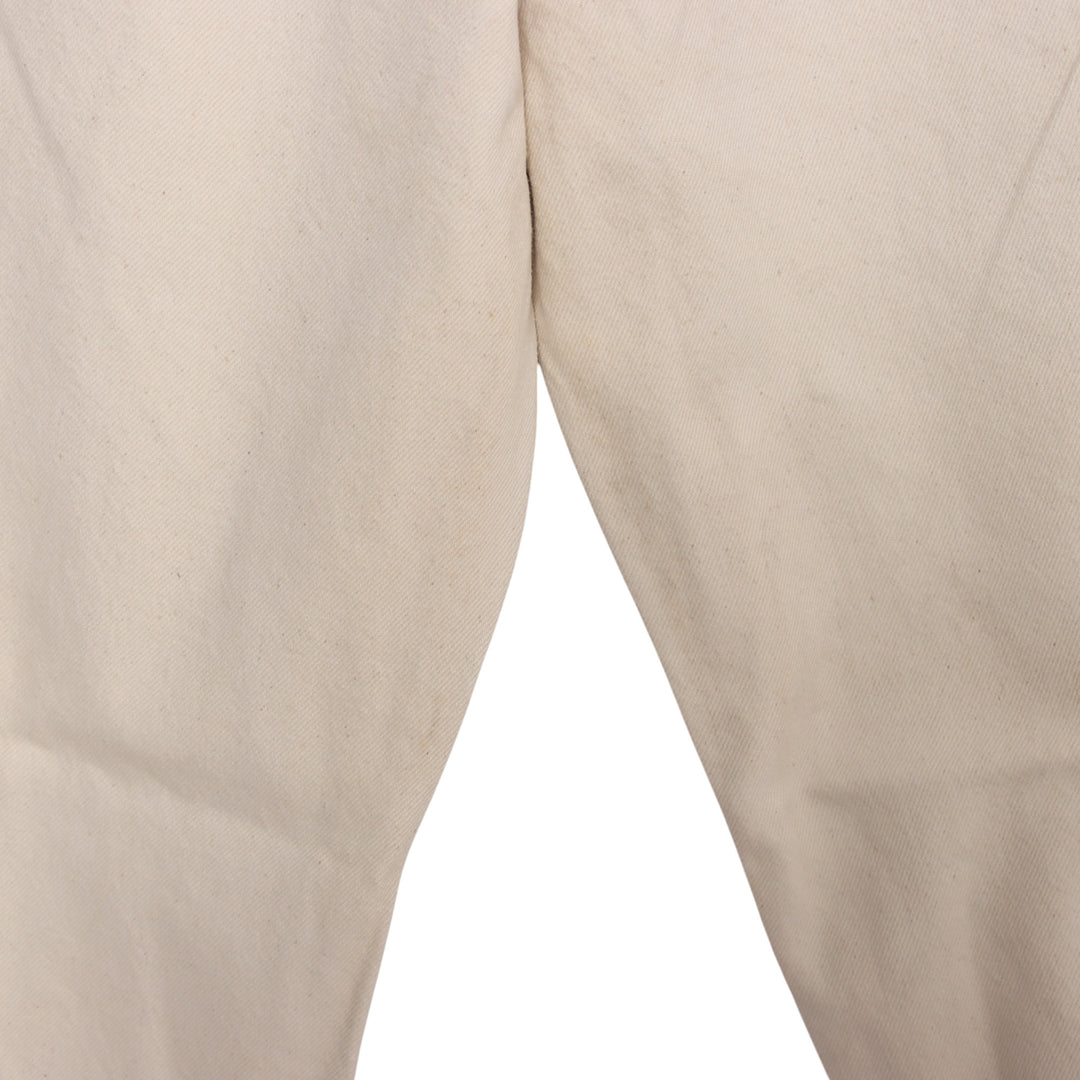 Lee Dungaree Work Pant Jeans Ècru W40 L34 Uomo Made in USA