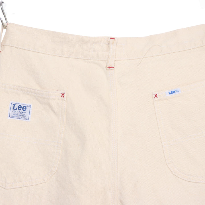 Lee Dungaree Work Pant Jeans Ècru W40 L34 Uomo Made in USA