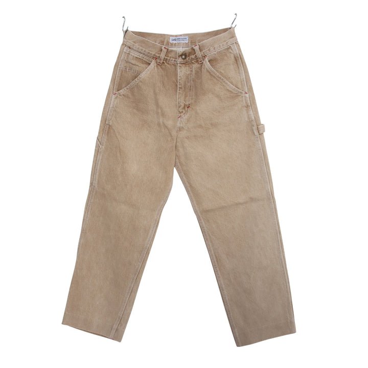 Lee Work Clothes Jeans Beige W30 L34 Unisex Made in USA