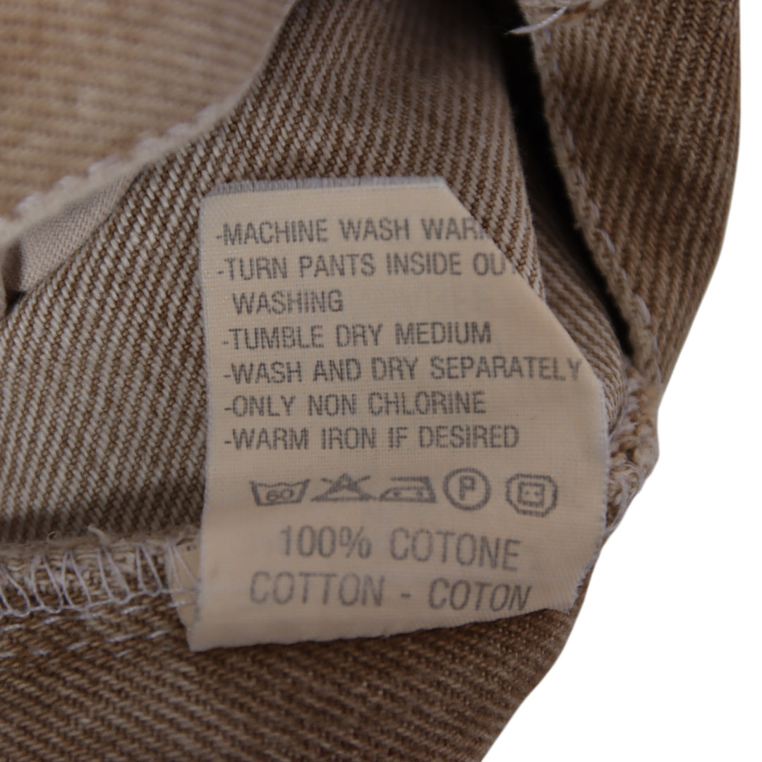 Lee Work Clothes Jeans Beige W30 L34 Unisex Made in USA