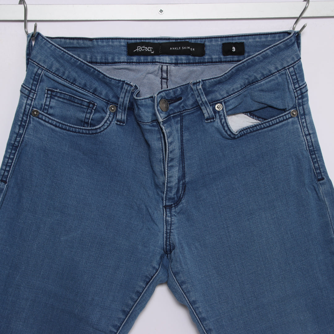 Lee riders ankle skimmer W29 jeans in denim da donna