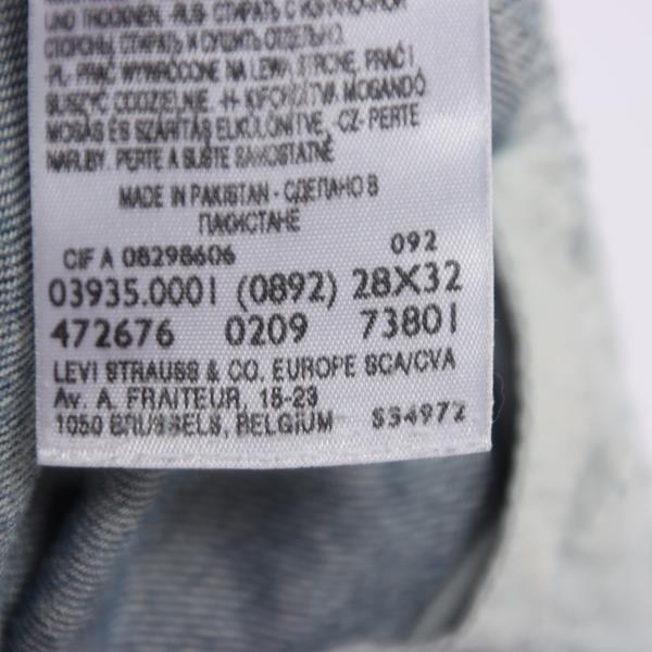 Levi's 0892 Antiform jeans denim W28 L32 unisex