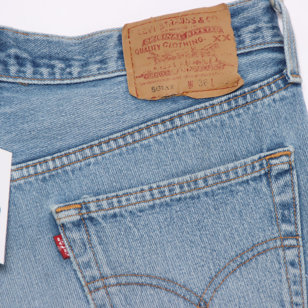 Levi's 501 Jeans Vintage Custom Denim W36 L36 Unisex Made in USA
