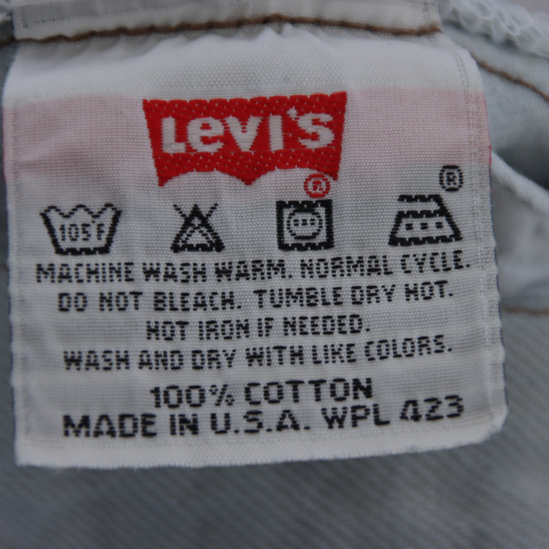 Levi's 501 Jeans Vintage Denim Chiaro W38 L30 Unisex Made in USA