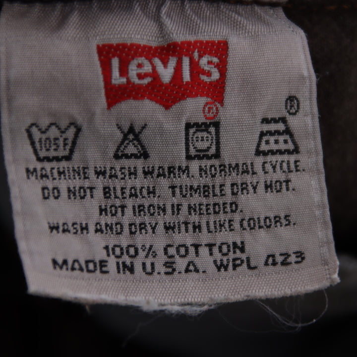 Levi's 501 Jeans Vintage Marrone W34 L32 Unisex Made in USA