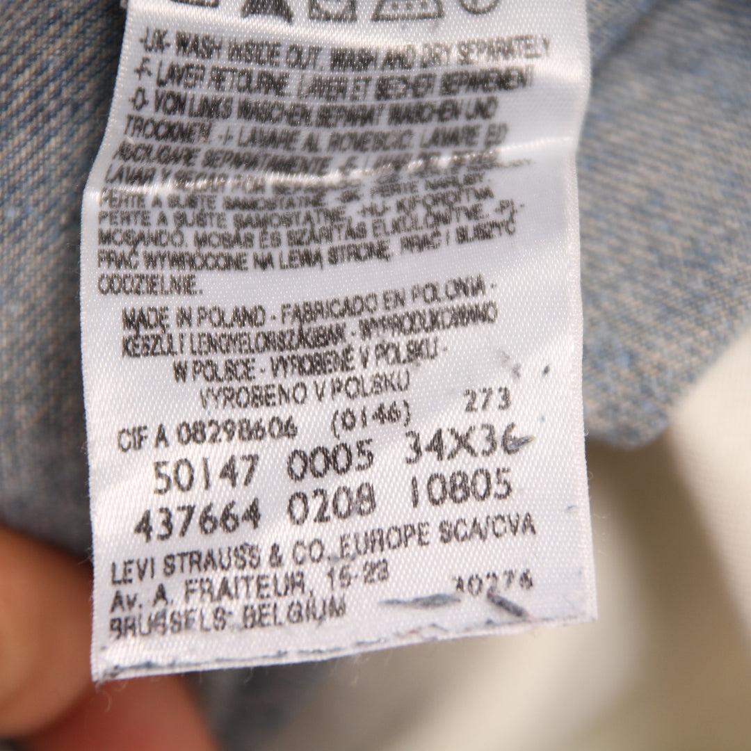 Levi's 501 Rivets 1947 Limited Edition Jeans Vintage Denim W34 L34 Uomo