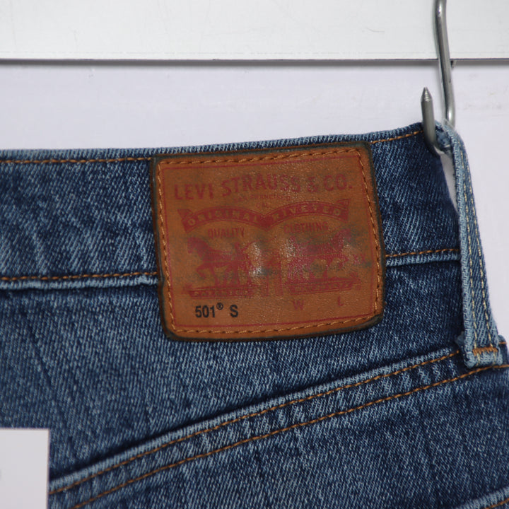 Levi's 501S regular fit W24 L32 jeans in denim da donna