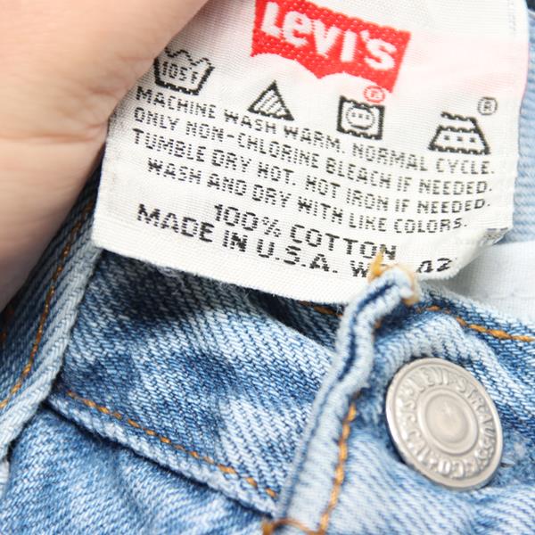 Levi's 501 for Women jeans denim W27 L32 donna made in USA