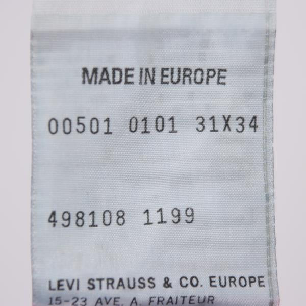 Levi's 501 jeans denim W31 L34 unisex