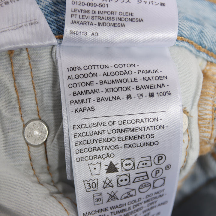 Levi's 501 regular fit W25 L28 jeans in denim da donna