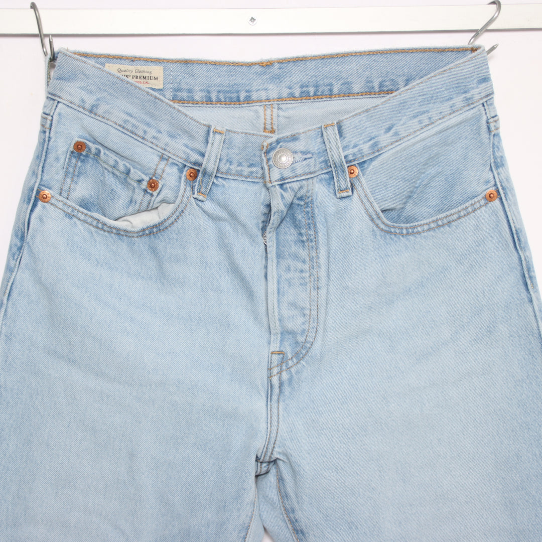 Levi's 501 regular fit W27 L30 jeans in denim da donna