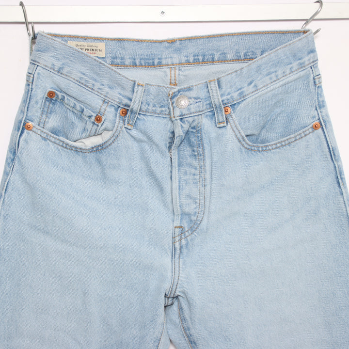 Levi's 501 regular fit W27 L30 jeans in denim da donna