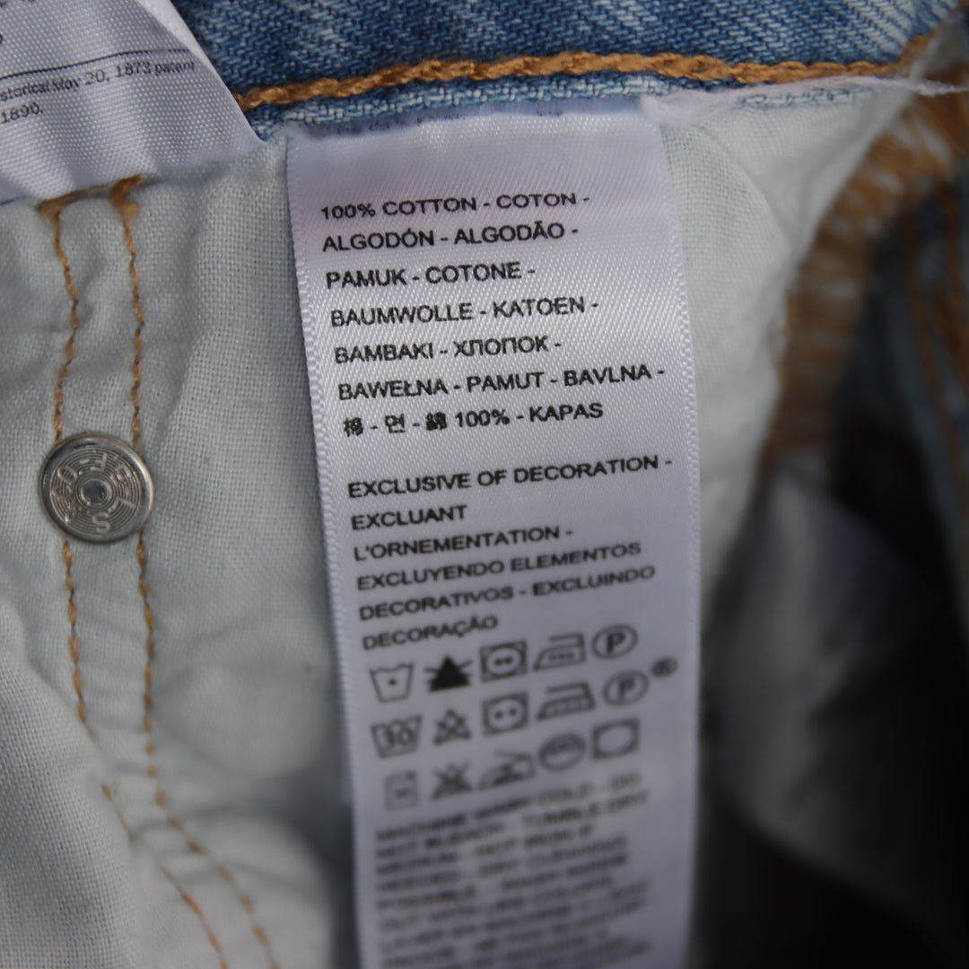 Levi's 501 regular fit W27 L30 jeans in denim da donna