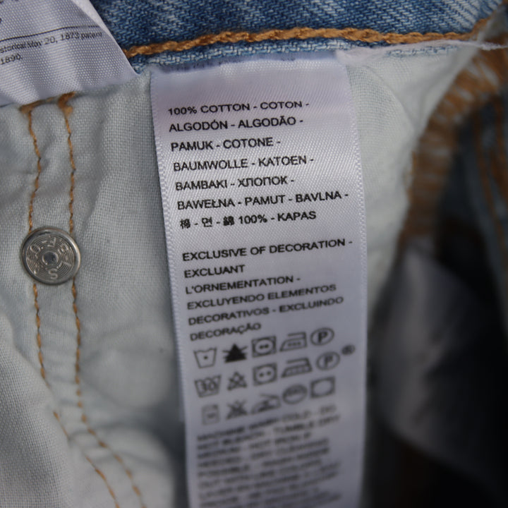 Levi's 501 regular fit W27 L30 jeans in denim da donna