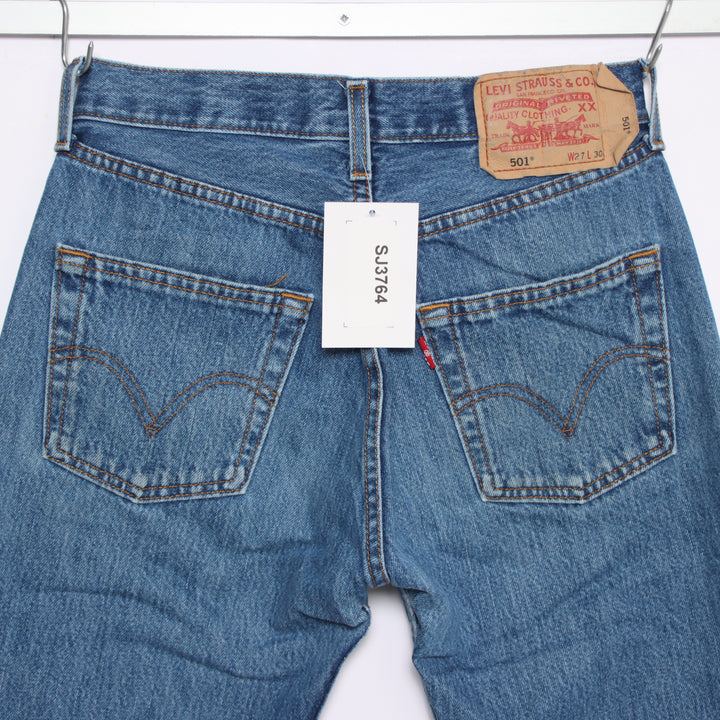 Levi's 501 regular fit W27 L30 jeans vintage in denim da donna