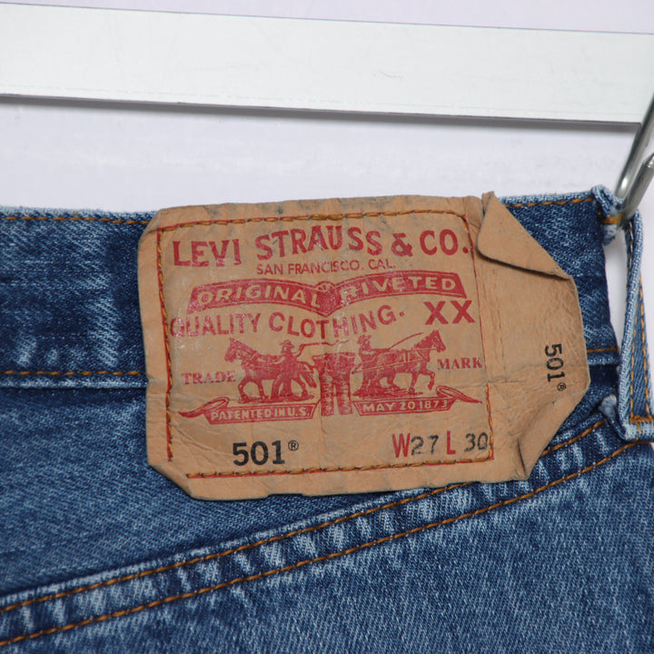 Levi's 501 regular fit W27 L30 jeans vintage in denim da donna