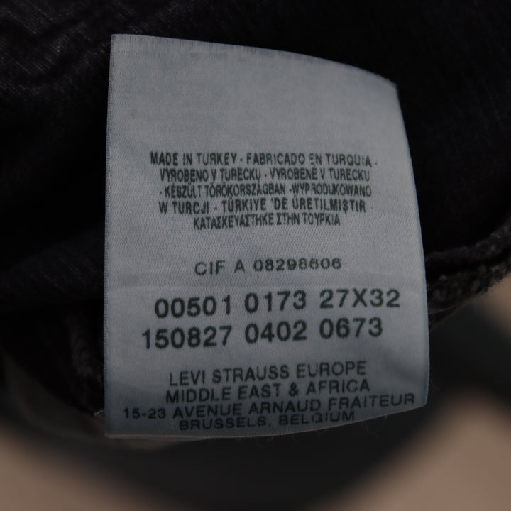 Levi's 501 regular fit W27 L32 jeans vintage in denim da donna