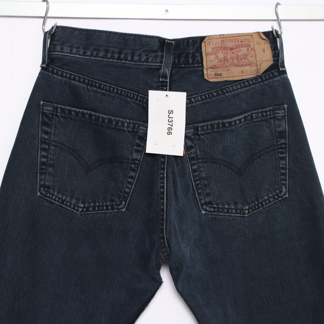 Levi's 501 regular fit W27 L32 jeans vintage in denim da donna