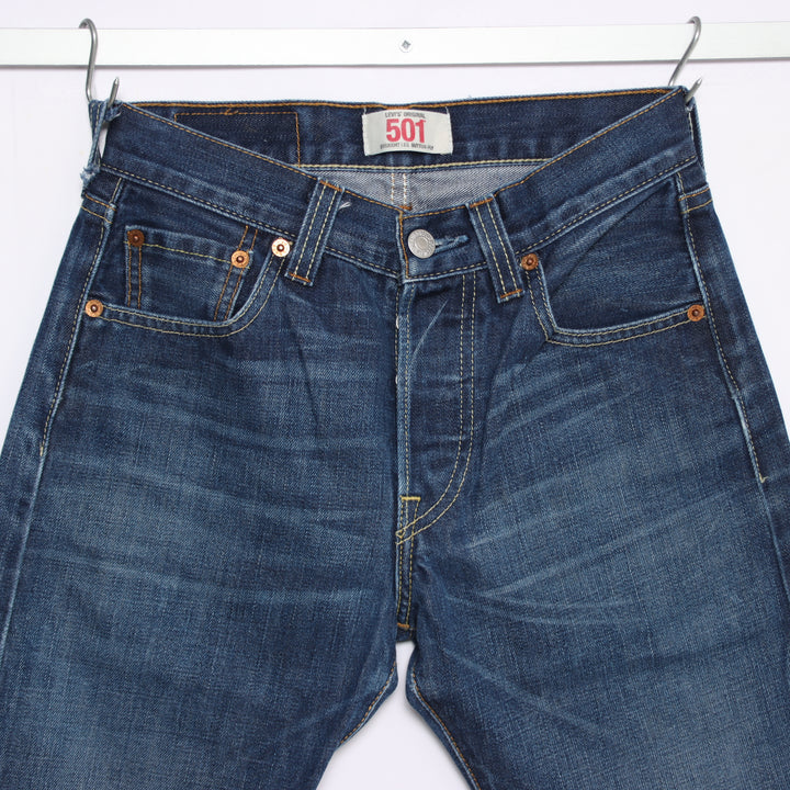 Levi's 501 regular fit W27 L32 jeans vintage in denim da donna