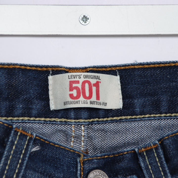 Levi's 501 regular fit W27 L32 jeans vintage in denim da donna