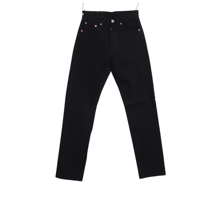 Levi's 501 regular fit W27 L34 jeans vintage in denim nero da donna deadstock w/tags