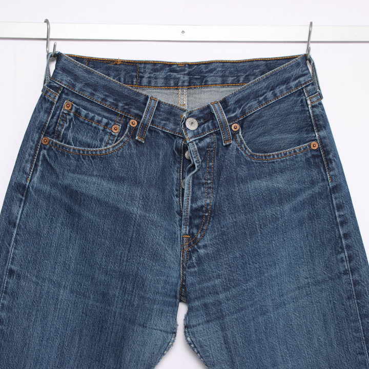 Levi's 501 regular fit W28 L30 jeans vintage in denim da donna