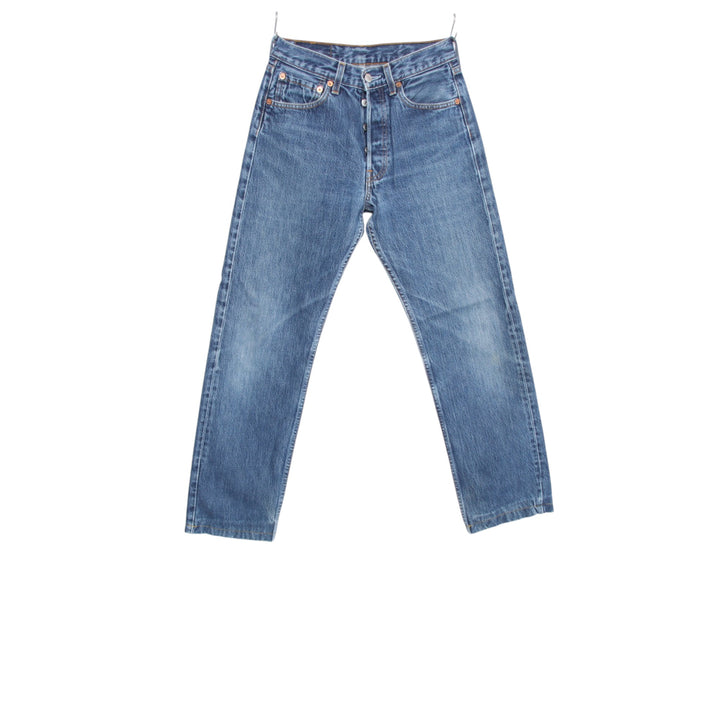 Levi's 501 regular fit W28 L34 jeans vintage in denim da donna
