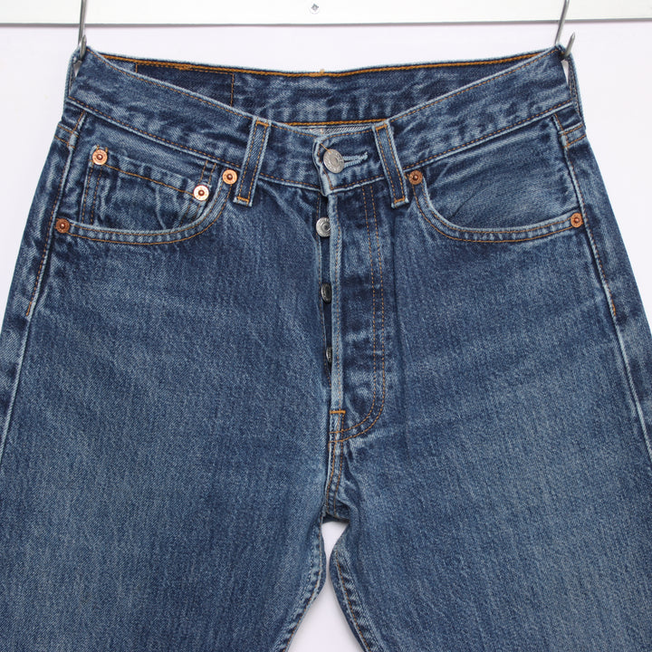 Levi's 501 regular fit W28 L34 jeans vintage in denim da donna