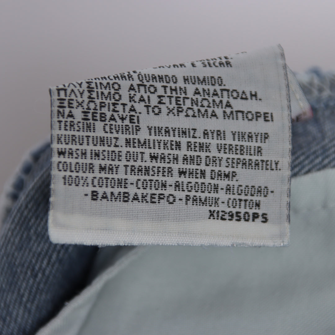 Levi's 501 regular fit W28 L34 jeans vintage in denim da donna