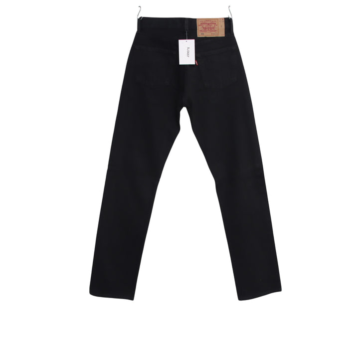 Levi's 501 regular fit W28 L34 jeans vintage in denim nero da donna made in USA deadstock w/tags