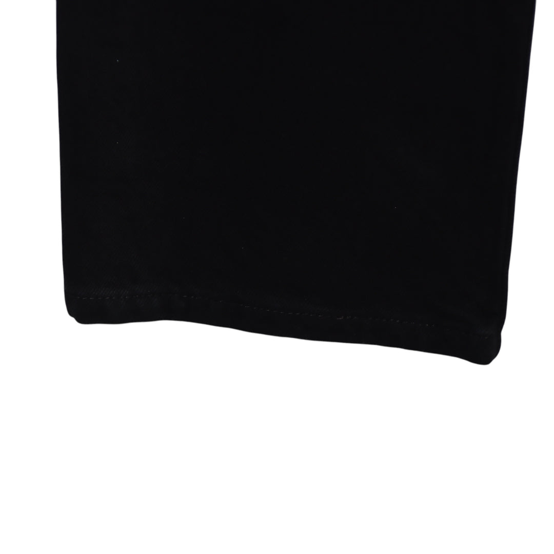 Levi's 501 regular fit W28 L34 jeans vintage in denim nero da donna made in USA deadstock