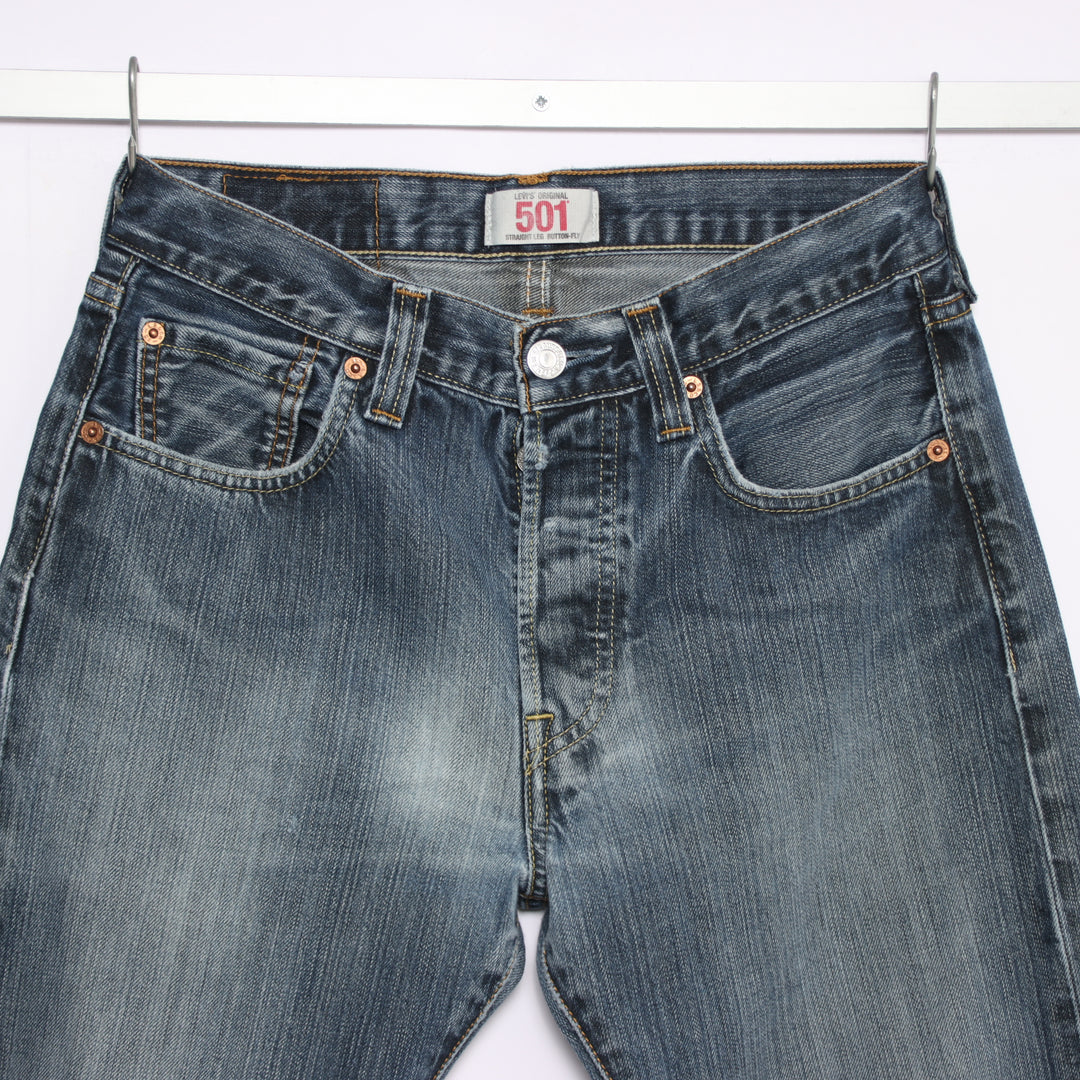 Levi's 501 regular fit W29 L32 jeans vintage in denim da donna