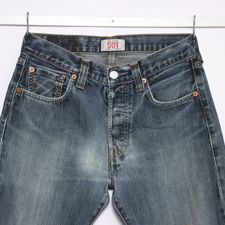 Levi's 501 regular fit W29 L32 jeans vintage in denim da donna