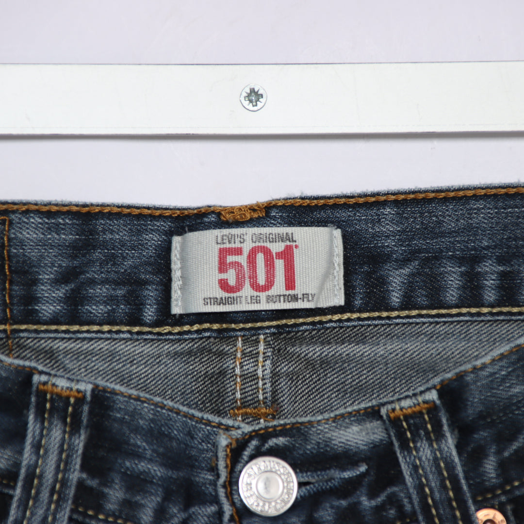 Levi's 501 regular fit W29 L32 jeans vintage in denim da donna