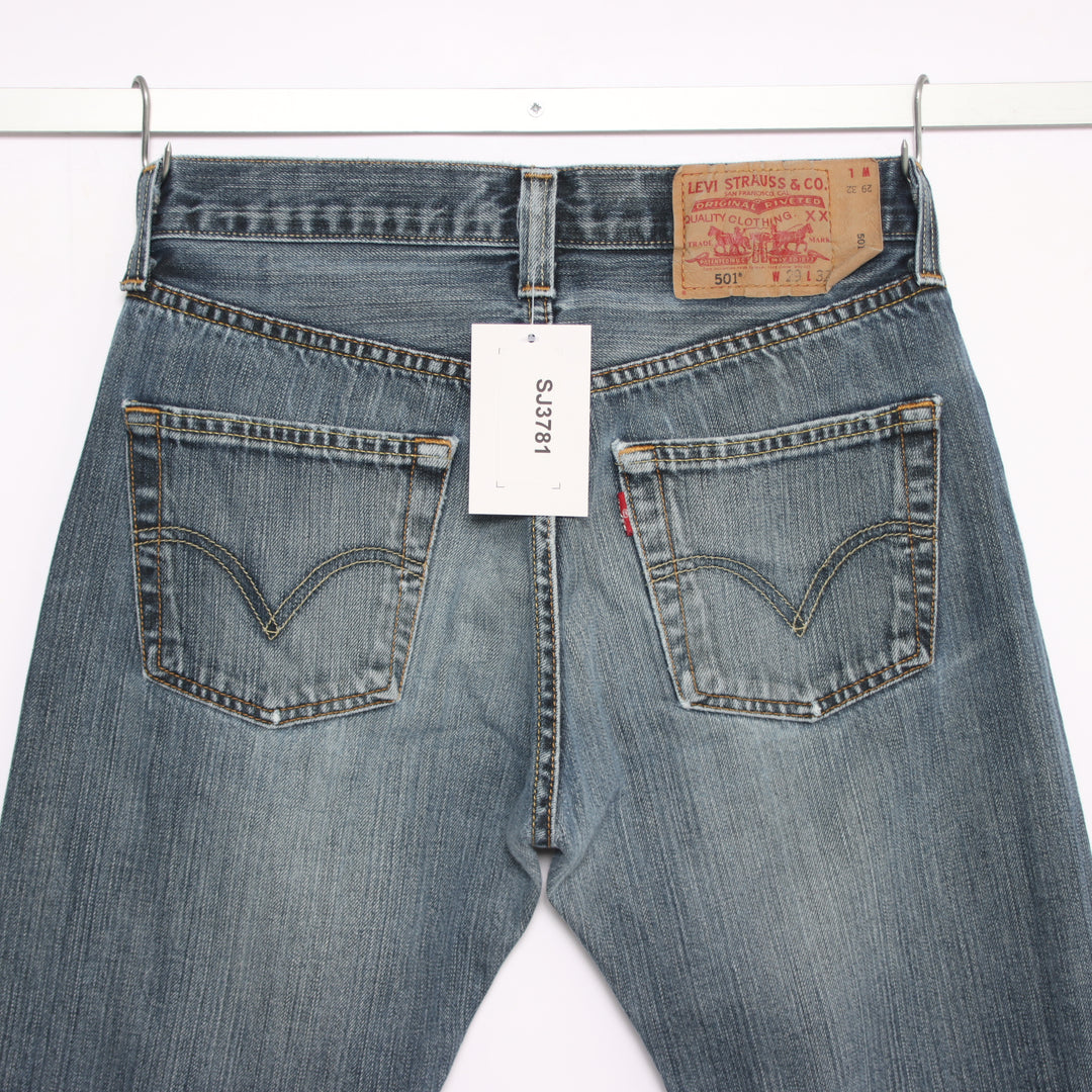 Levi's 501 regular fit W29 L32 jeans vintage in denim da donna